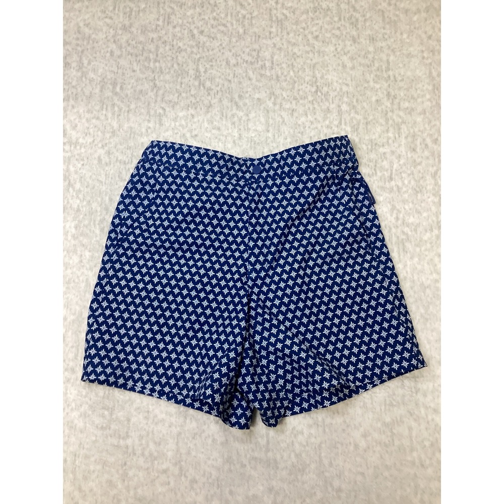 VRST Mens Resort Short‎ 6" Deep Denim Print Floral Blue Relaxed Fit Small NWT